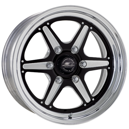 Billet Specialties Street Lite 6 LT Wheel, 17x7 in., 6x5.5 Bolt Pattern, 4 in. Backspace, Black