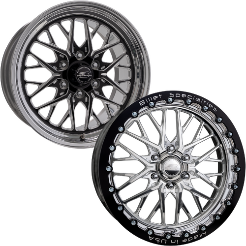 Billet Specialties Redline 6 LT Wheel, 17x7 in., 6x5.5 Bolt Pattern, 4 in. Backspace, Black
