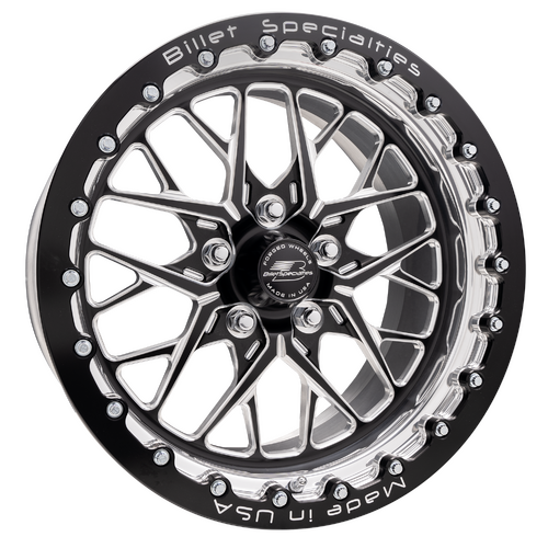Billet Specialties Redline Single Beadlock Wheel, 15x10 in., 5x4.75 Bolt Pattern, 7.5 in. Backspace,