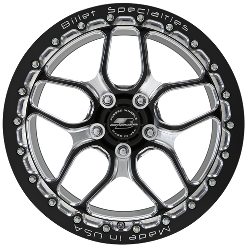 Billet Specialties Win Lite Single Beadlock Wheel, 15x10 in., 5x4.75 Bolt Pattern, 7.5 in. Backspace