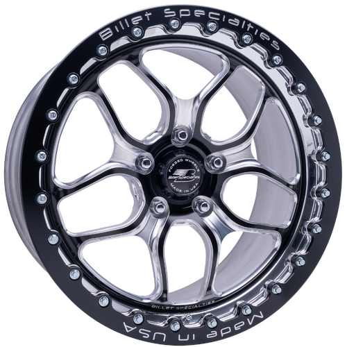 Billet Specialties Win Lite Single Beadlock Wheel, 17x10 in., 5x115 Bolt Pattern, 5.125 in. Backspac