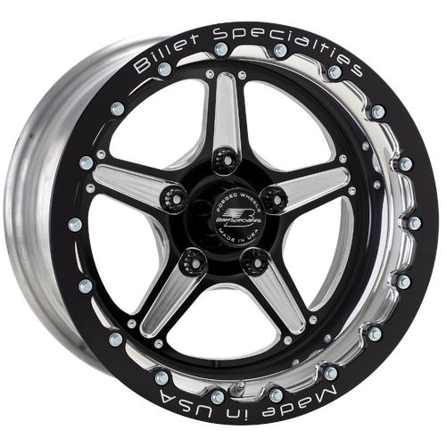 Billet Specialties Street Lite Single Beadlock Wheel, 15x10 in., 5x4.5 Bolt Pattern, 7.5 in. Backspa