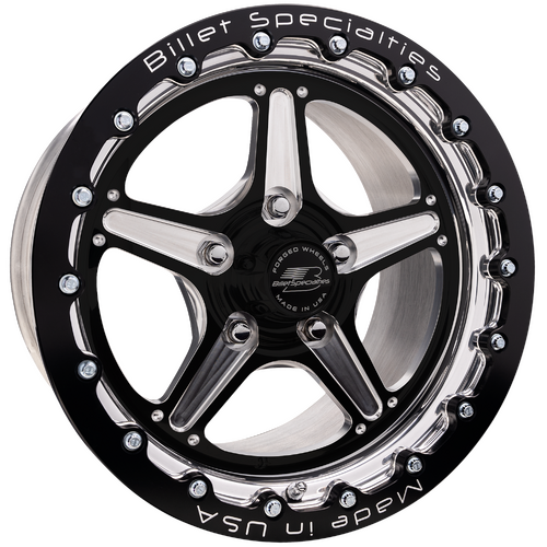 Billet Specialties Street Lite Single Beadlock Wheel, 15x9 in., 5x4.75 Bolt Pattern, 3.5 in. Backspa
