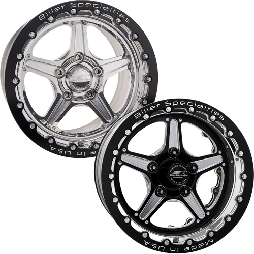 Billet Specialties Street Lite Single Beadlock Wheel, 17x10 in., 5x4.5 Bolt Pattern, S550, 7.625 in.