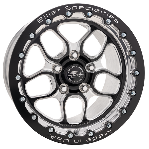 Billet Specialties Win Lite LT Single Beadlock Wheel, 15x10 in., 5x5 Bolt Pattern, 5.5 in. Backspace