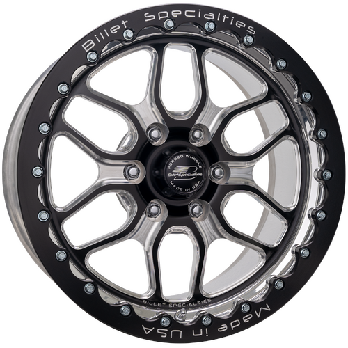 Billet Specialties Win Lite 6 LT Single Beadlock Wheel, 17x10 in., 6x5 Bolt Pattern, 6.875 in. Backs