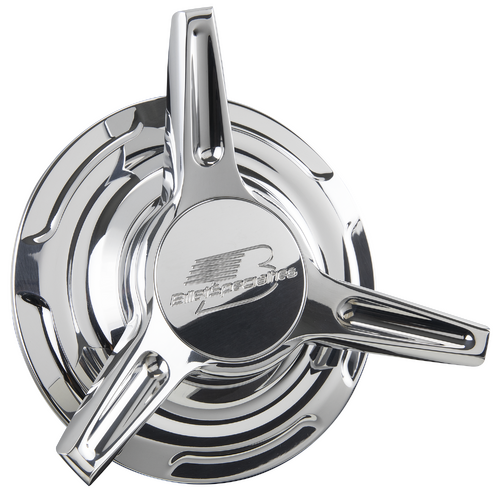 Billet Specialties 7 Slot Deep Spinner Caps (Pair)