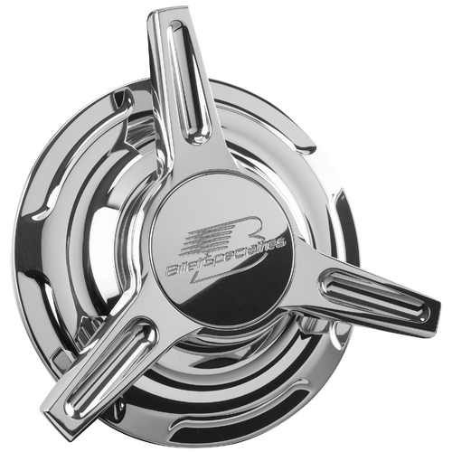 Billet Specialties 7 Slot Flat Spinner Caps (Pair)