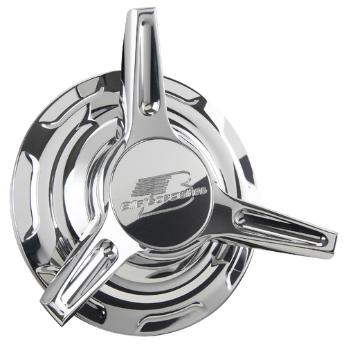 Billet Specialties 7 Slot Deep Spinner Caps (Pair)