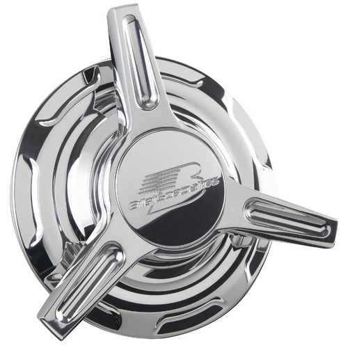 Billet Specialties 7 Slot Flat Spinner Caps (Pair)