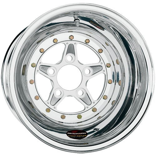Billet Specialties Comp 5 Wheel, 15x10 in., 5x4.5 Bolt Pattern, 6.5 in. Backspace, Polished