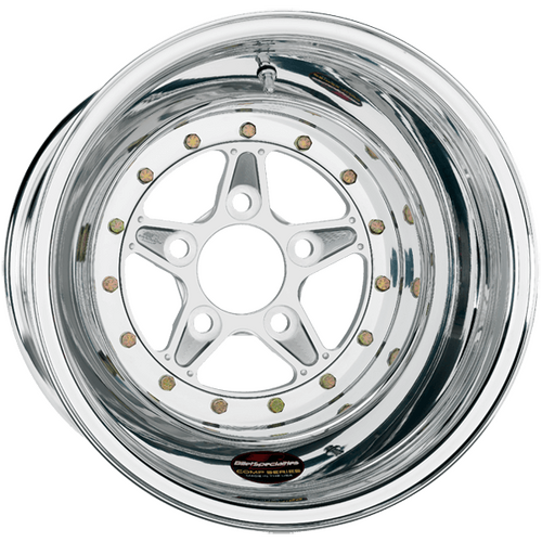 Billet Specialties Comp 5 Wheel, 15x12 in., 5x5 Bolt Pattern, 6 in. Backspace, Polished