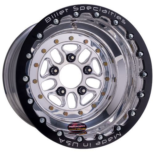 Billet Specialties Comp 7 Single Beadlock Wheel, 15x15 in., 5x4.75 Bolt Pattern, 5.5 in. Backspace,