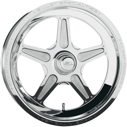 Billet Specialties Comp 5 One-Piece Wheel, 15x3.5 in., Spindle Mount, Strange Ultra 2011-Up, 1.75 in