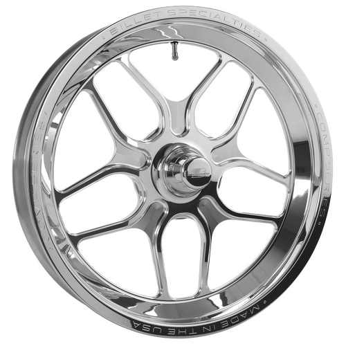 Billet Specialties Comp 7 One-Piece Wheel, 17x3.5 in., Spindle Mount, Strange GT, 1.75 in. Backspace