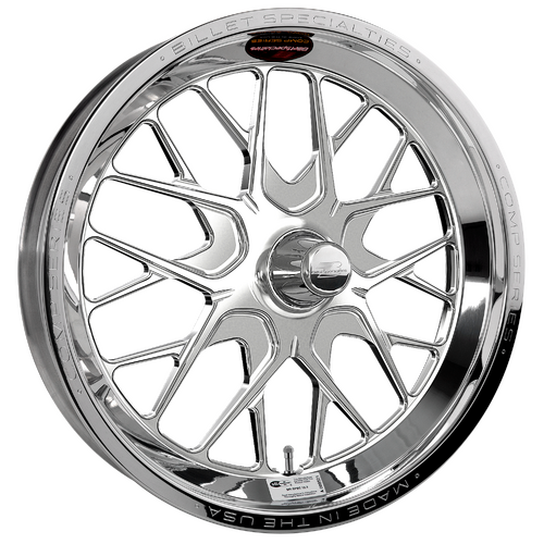 Billet Specialties Comp 8 One-Piece Wheel, 17x3.5 in., Spindle Mount, Strange Ultra 2011-Up, 1.75 in