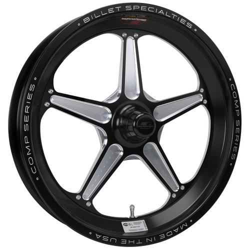 Billet Specialties Comp 5 One-Piece Wheel, 17x3.5 in., Spindle Mount, Strange GT, 1.75 in. Backspace