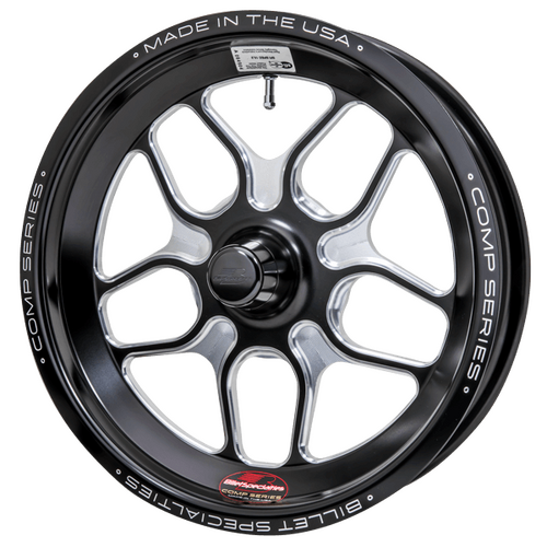 Billet Specialties Comp 7 One-Piece Wheel, 15x3.5 in., Spindle Mount, Strange GT, 1.75 in. Backspace