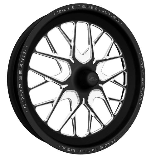 Billet Specialties Comp 8 One-Piece Wheel, 17x3.5 in., Spindle Mount, Anglia/Lamb, 1.75 in. Backspac