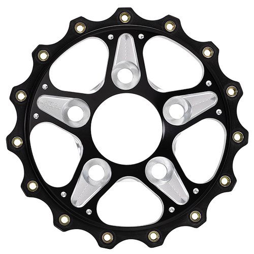 Billet Specialties Replacement Center Comp 5 Cor Black 5X5 Bc