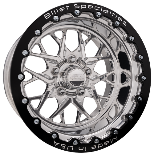 Billet Specialties Redline Single Beadlock Wheel, 17x10 in., 5x4.5 Bolt Pattern, 7.5 in. Backspace,