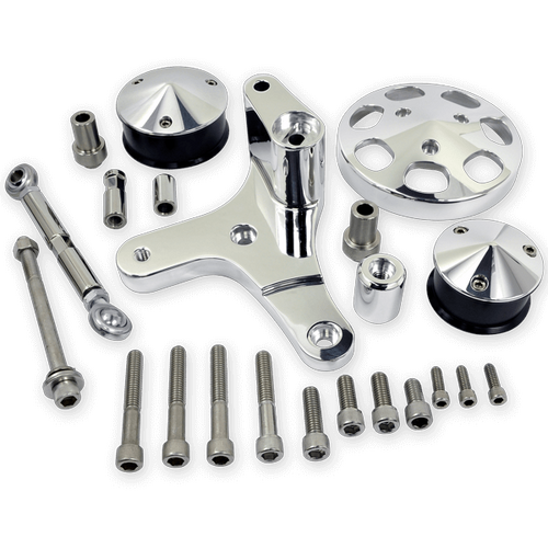 Billet Specialties Serpentine Conversion Kit-BBc Air Conditioning Add On