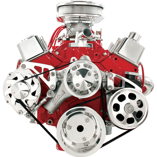 Billet Specialties Serpentine Conversion Kit-SBc Lwp Mid Mt Alternator & Psp