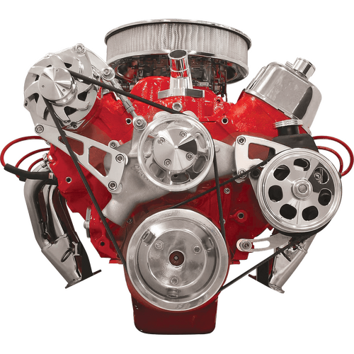 Billet Specialties Serpentine Conversion Kit-BBc Lwp Top Mt Alternator & Psp