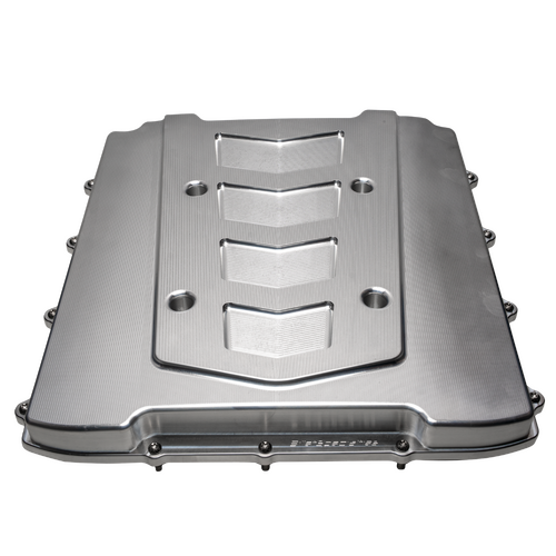 Billet Specialties Supercharger Lid Lt4 Chevron Raw