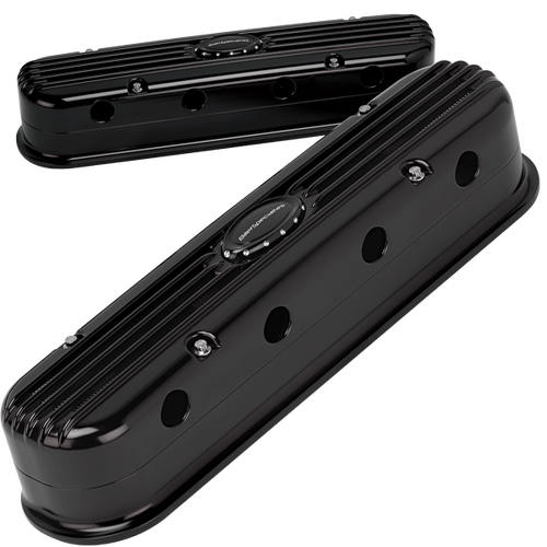 Billet Specialties Valve Cover Ls3 Modular Ribbed Profile Black