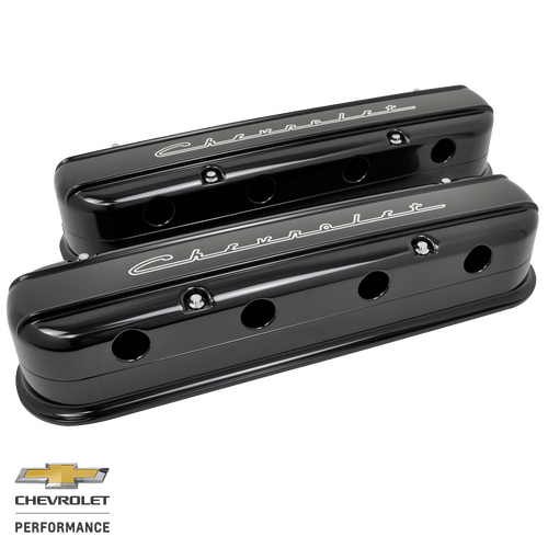 Billet Specialties Valve Cover Ls3 Modular Chev Script Profile Black