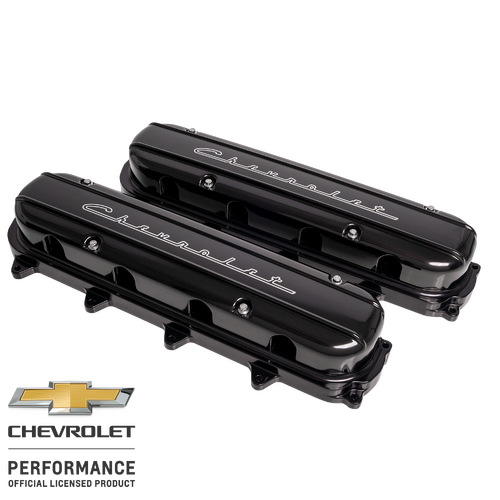 Billet Specialties Valve Cover Gen V Lt Modular Chev Script Profile Black