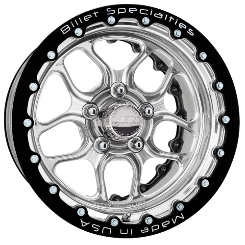 Billet Specialties Win Lite Double Beadlock Wheel, 15x12 in., 5x4.75 Bolt Pattern, 4 in. Backspace,