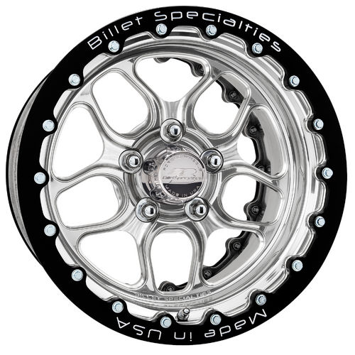 Billet Specialties Win Lite Double Beadlock Wheel, 15x14 in., 5x5 Bolt Pattern, 5.5 in. Backspace, P