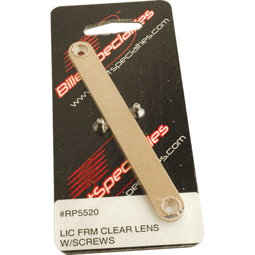 Billet Specialties License Plate Frame Clear Lens With Screws