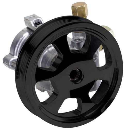 Billet Specialties Replacement Ps Pump & Pulley-Tru Trac Black Std Kit
