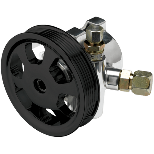Billet Specialties Replacement Ps Pump & Pulley-Tru Trac Black Premium Kit