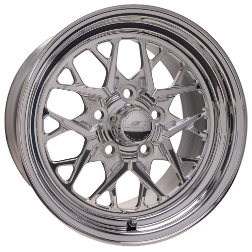 Billet Specialties Redline Wheel, 15x10 in., 5x4.5 Bolt Pattern, 6.5 in. Backspace, Front, Polished