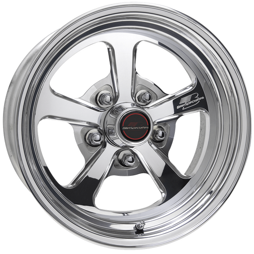 Billet Specialties Dominator Wheel, 15x10 in., 5x4.75 Bolt Pattern, F-Body, 7.5 in. Backspace, Polis