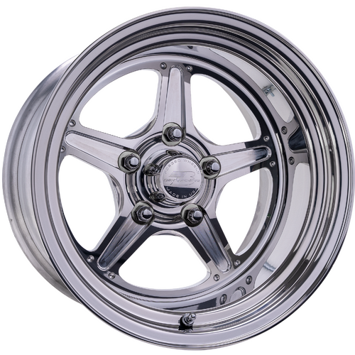 Billet Specialties Street Lite Wheel, 15x10 in., 5x4.75 Bolt Pattern, 5.5 in. Backspace, Polished