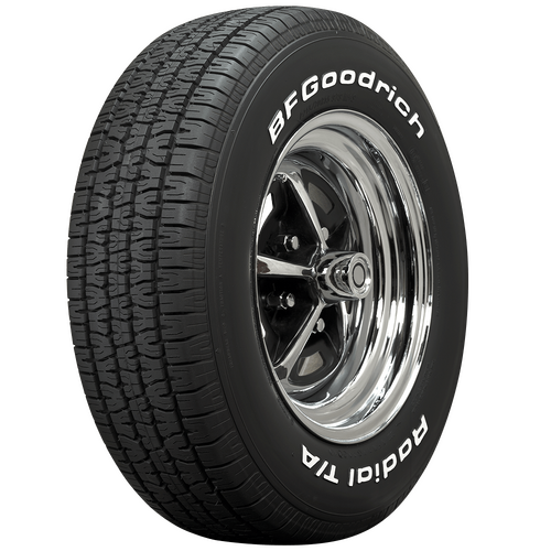 BF Goodrich Tyre, Radial TA, Radial, 155/80R15, Raised White Letter, 1069@35 psi, S-Speed Rate, Each