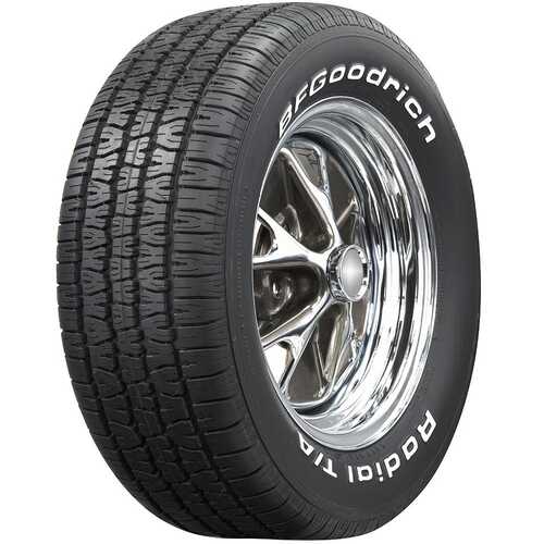 BF Goodrich Tyre, Radial TA, Radial, 205/60R15, Raised White Letter, 1301@35 psi, S-Speed Rate, Each