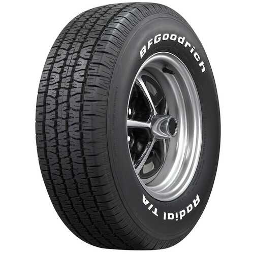 BF Goodrich Tyre, Radial TA, Radial, 225/70R14, Raised White Letter, 1675@35 psi, S-Speed Rate, Each