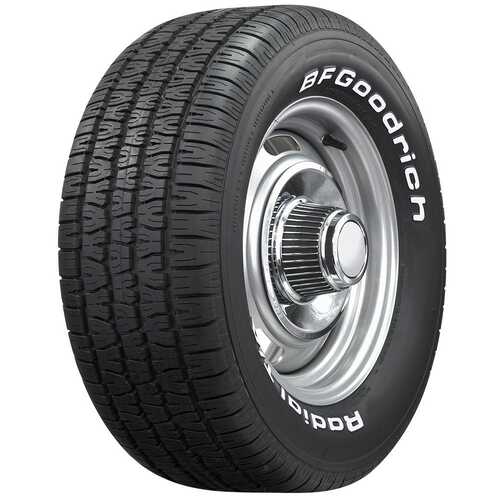 BF Goodrich Tyre, Radial TA, Radial, 235/60R14, Raised White Letter, 1565@35 psi, S-Speed Rate, Each