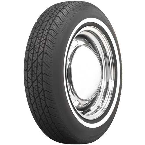 BF Goodrich Tyre, Silvertown, Radial, 165R15, Narrow Whitewall, 1168@35 psi, S-Speed Rate, Each