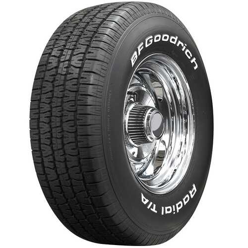 BF Goodrich Tyre, Radial TA, Radial, 255/70R15, Raised White Letter, 2183@35 psi, S-Speed Rate, Each