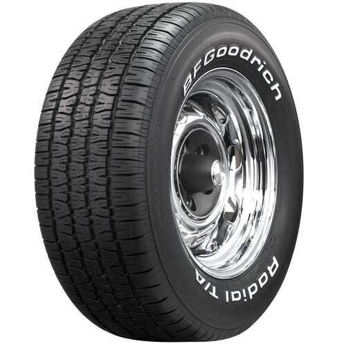 BF Goodrich Tyre, Radial TA, Radial, 255/60R15, Raised White Letter, 1885@35 psi, S-Speed Rate, Each