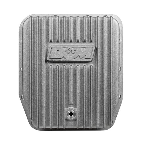 B&M Transmission Pan, Hi-Tek Deep Aluminium, For Ford AOD/E & 4R70W