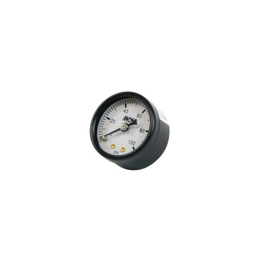 B&M Gauge, Fuel Pressure, 0-100 psi, 1 1/2 in, Analog, Mechanical, Each