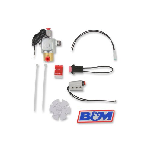 B&M Launch Roll Control Kit, Universal,Kit Includes Solenoid, Button Switch, Switch Mount, Fuse, and Indicator Light